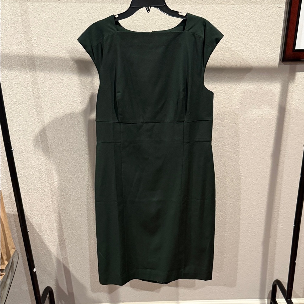 Ann Taylor Forest Green Midi Dress